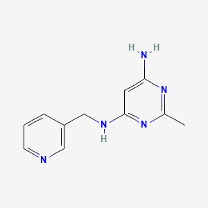 2-methyl-N4-(pyridin-3-ylmethyl)pyrimidine-4,6-diamine