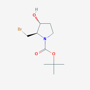 tert-Butyl (2R,3R)-2-(bromomethyl)-3-hydroxypyrrolidine-1-carboxylate