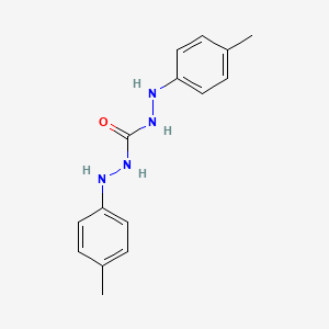 molecular formula C15H18N4O B13343211 1,3-Bis[(4-methylphenyl)amino]urea 