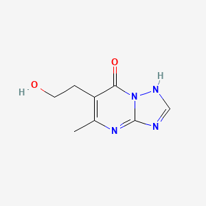 molecular formula C8H10N4O2 B1334325 6-(2-hydroxyethyl)-5-methyl[1,2,4]triazolo[1,5-a]pyrimidin-7(4H)-one CAS No. 62053-06-9