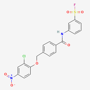 3-({4-[(2-Chloro-4-nitrophenoxy)methyl]benzoyl}amino)benzenesulfonyl fluoride