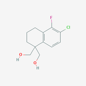 (6-Chloro-5-fluoro-1,2,3,4-tetrahydronaphthalene-1,1-diyl)dimethanol