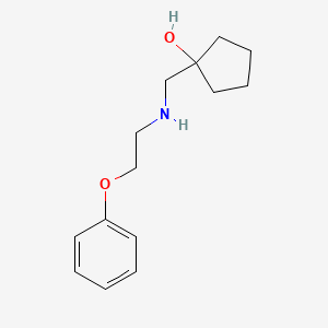 1-(((2-Phenoxyethyl)amino)methyl)cyclopentan-1-ol