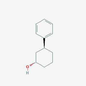 molecular formula C12H16O B13343328 trans-3-Phenyl-cyclohexanol CAS No. 1821778-30-6