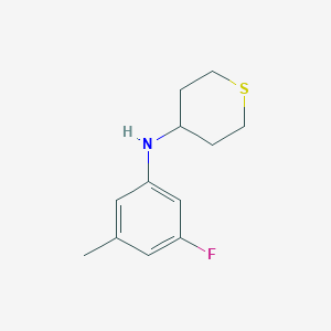 N-(3-Fluoro-5-methylphenyl)tetrahydro-2H-thiopyran-4-amine