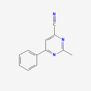 2-Methyl-6-phenylpyrimidine-4-carbonitrile