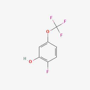 molecular formula C7H4F4O2 B1334339 2-Fluoro-5-(trifluoromethoxy)phenol CAS No. 886498-03-9