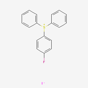 molecular formula C18H14FIS B13343409 (4-Fluorophenyl)diphenylsulfonium iodide 