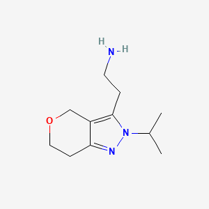 2-(2-Isopropyl-2,4,6,7-tetrahydropyrano[4,3-c]pyrazol-3-yl)ethan-1-amine