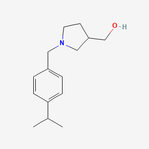 molecular formula C15H23NO B13343423 (1-(4-Isopropylbenzyl)pyrrolidin-3-yl)methanol 