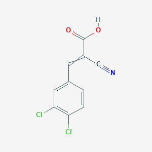 molecular formula C10H5Cl2NO2 B1334343 2-cyano-3-(3,4-dichlorophenyl)prop-2-enoic acid 