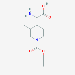 2-Amino-2-(1-(tert-butoxycarbonyl)-3-methylpiperidin-4-yl)acetic acid