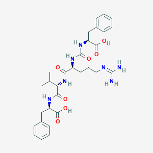 (2S,6S,9S,12R)-2,12-Dibenzyl-6-(3-guanidinopropyl)-9-isopropyl-4,7,10-trioxo-3,5,8,11-tetraazatridecane-1,13-dioic acid