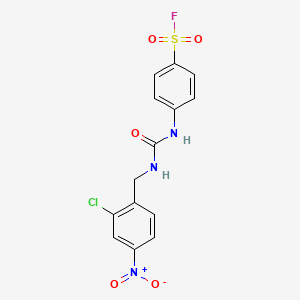 4-{[(2-Chloro-4-nitrobenzyl)carbamoyl]amino}benzenesulfonyl fluoride