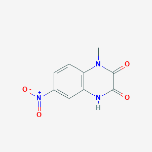 molecular formula C9H7N3O4 B1334350 1-methyl-6-nitroquinoxaline-2,3(1H,4H)-dione CAS No. 90323-30-1