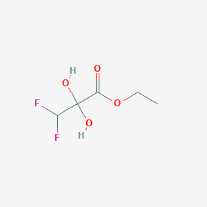 3,3-Difluoro-2,2-dihydroxypropanoic acid ethyl ester