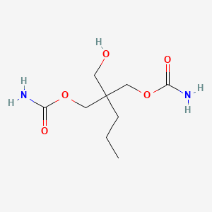 molecular formula C9H18N2O5 B13343508 2-(Hydroxymethyl)-2-propylpropane-1,3-diyl dicarbamate 