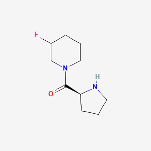 molecular formula C10H17FN2O B13343521 1-(L-Prolyl)-3-fluoropiperidine 