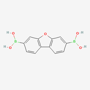 molecular formula C12H10B2O5 B13343525 Dibenzo[b,d]furan-3,7-diyldiboronic acid 