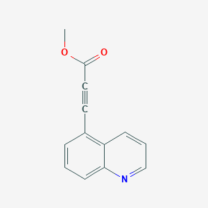 molecular formula C13H9NO2 B13343530 Methyl 3-(quinolin-5-yl)propiolate 