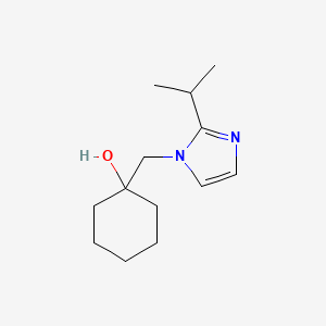 1-{[2-(propan-2-yl)-1H-imidazol-1-yl]methyl}cyclohexan-1-ol