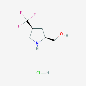 ((2S,4S)-4-(Trifluoromethyl)pyrrolidin-2-yl)methanol hydrochloride