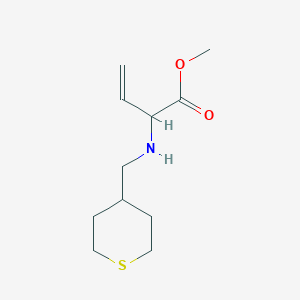 Methyl 2-(((tetrahydro-2H-thiopyran-4-yl)methyl)amino)but-3-enoate