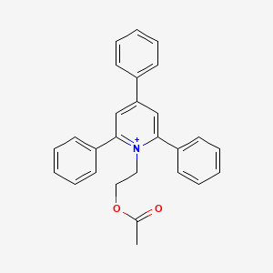 1-(2-Acetoxyethyl)-2,4,6-triphenylpyridin-1-ium