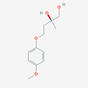 1,2-Butanediol, 4-(4-methoxyphenoxy)-2-methyl-, (2S)-