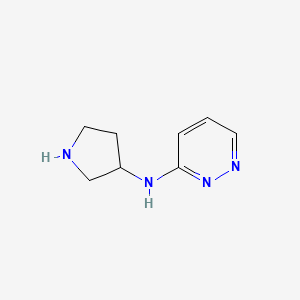 molecular formula C8H12N4 B13343681 N-(pyrrolidin-3-yl)pyridazin-3-amine 