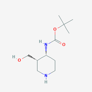 Rel-tert-butyl ((3S,4R)-3-(hydroxymethyl)piperidin-4-yl)carbamate