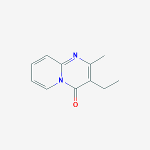 molecular formula C11H12N2O B133437 3-Ethyl-2-methyl-4H-pyrido[1,2-a]pyrimidin-4-one CAS No. 16867-31-5