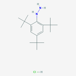 molecular formula C18H33ClN2 B13343720 (2,4,6-Tri-tert-butylphenyl)hydrazine hydrochloride 