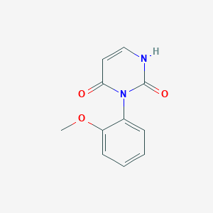 molecular formula C11H10N2O3 B13343725 3-(2-methoxyphenyl)pyrimidine-2,4(1H,3H)-dione 