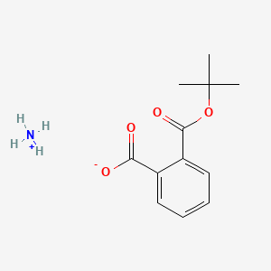 molecular formula C12H17NO4 B13343764 Phthalic acid, mono-tert-butyl ester, ammonium salt CAS No. 101976-13-0