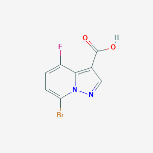 7-Bromo-4-fluoropyrazolo[1,5-a]pyridine-3-carboxylic acid