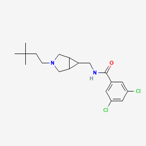 3,5-Dichloro-N-((3-(3,3-dimethylbutyl)-3-azabicyclo[3.1.0]hexan-6-yl)methyl)benzamide