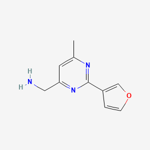 (2-(Furan-3-yl)-6-methylpyrimidin-4-yl)methanamine