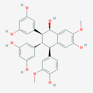 molecular formula C30H28O9 B13343861 GnetifolinM 