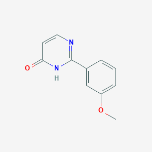 molecular formula C11H10N2O2 B13343898 2-(3-Methoxyphenyl)pyrimidin-4(3H)-one 