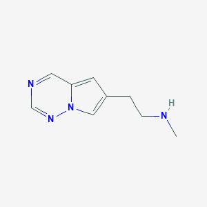 N-Methyl-2-(pyrrolo[2,1-f][1,2,4]triazin-6-yl)ethan-1-amine