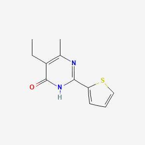 5-Ethyl-6-methyl-2-(thiophen-2-yl)pyrimidin-4(3H)-one