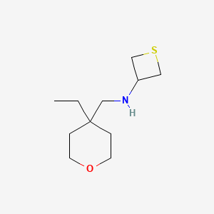 N-((4-Ethyltetrahydro-2H-pyran-4-yl)methyl)thietan-3-amine