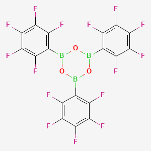 molecular formula C18B3F15O3 B13344014 Boroxin, tris(perfluorophenyl)- CAS No. 223440-98-0