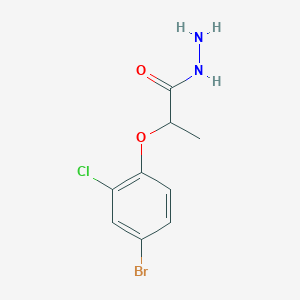molecular formula C9H10BrClN2O2 B1334402 2-(4-Bromo-2-chlorophenoxy)propanohydrazide CAS No. 588679-51-0