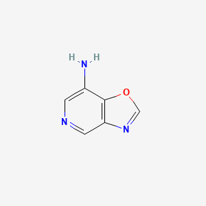 molecular formula C6H5N3O B13344037 Oxazolo[4,5-c]pyridin-7-amine 