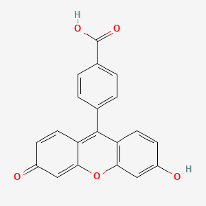 molecular formula C20H12O5 B13344041 4-(6-hydroxy-3-oxo-3H-xanthen-9-yl)benzoic acid 