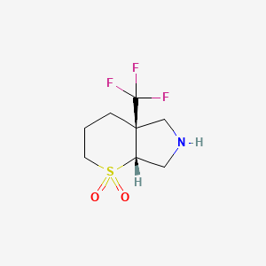 Rel-(4aR,7aR)-4a-(trifluoromethyl)octahydrothiopyrano[2,3-c]pyrrole 1,1-dioxide