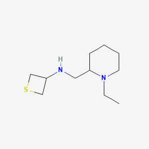 N-((1-Ethylpiperidin-2-yl)methyl)thietan-3-amine