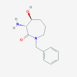 (3R,4S)-3-Amino-1-benzyl-4-hydroxyazepan-2-one